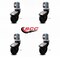 Service Caster 3'' Black Neoprene Rubber Casters Corner Mount Brackets , 4PK SCC-GR03S310-NPRB-BK-71678-4-CB90-4 - alternate 3